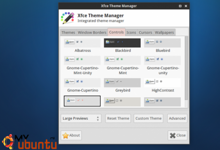 Xfce Theme Manager: единый интерфейс для смены тем в Xfce